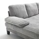 preview thumbnail 9 of 8, Homy Casa U-Shaped Velvet Sectional Sofa with Double Chaise, Pocket Spring Cushions and Armrest Pockets for Living Room