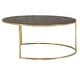preview thumbnail 7 of 22, Subira Antique Gold Finished Metal Wood Round Coffee Table Nesting Set by iNSPIRE Q Bold