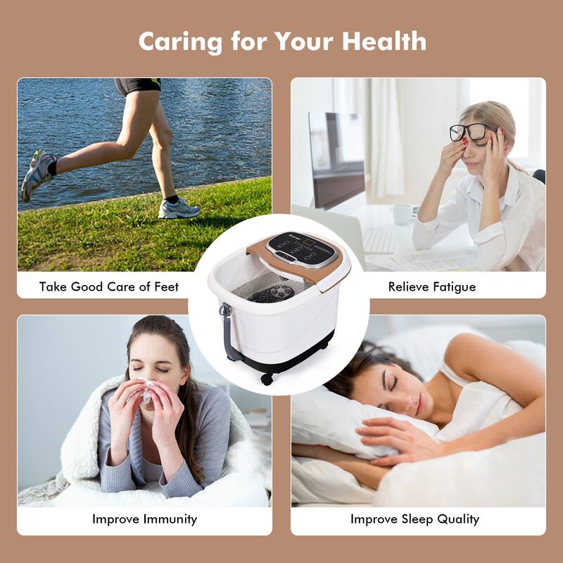 Relax Heated Foot Spa Comprehensive Foot Relief with Heat and Massage - 15" x 18" x 15" (L x W x H)