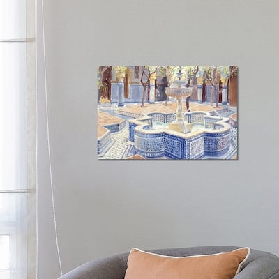 iCanvas "The Blue Fountain, 2000" by Lucy Willis Canvas Print