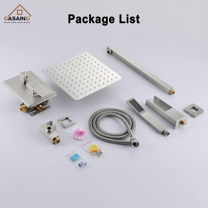 CASAINC 3-Function 10-In Wall Mounted Shower System