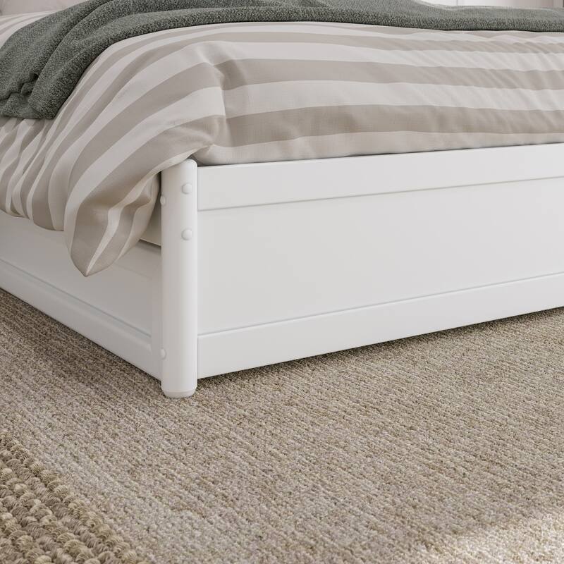 Barcelona Panel Platform Bed with Twin XL Trundle