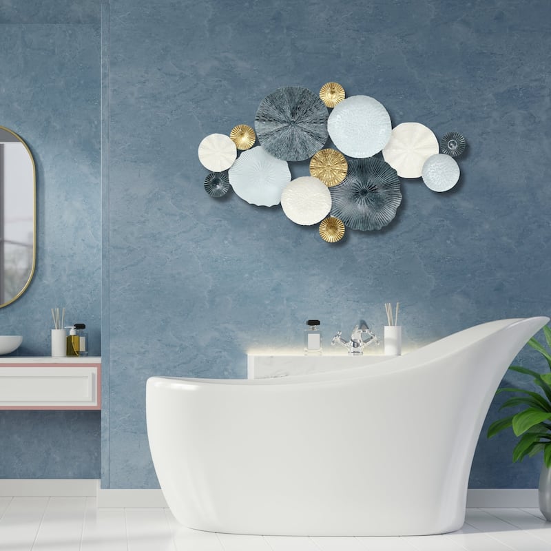 Saoirse Multi Round Panel Blue Nautical Wall Decor
