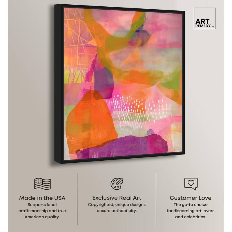Garnet Gleam V Canvas by Art Remedy