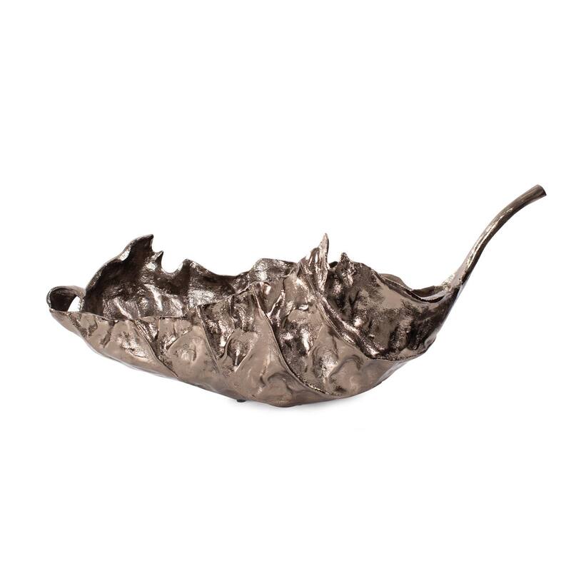 Aspen Leaf Cast Aluminum Bowl