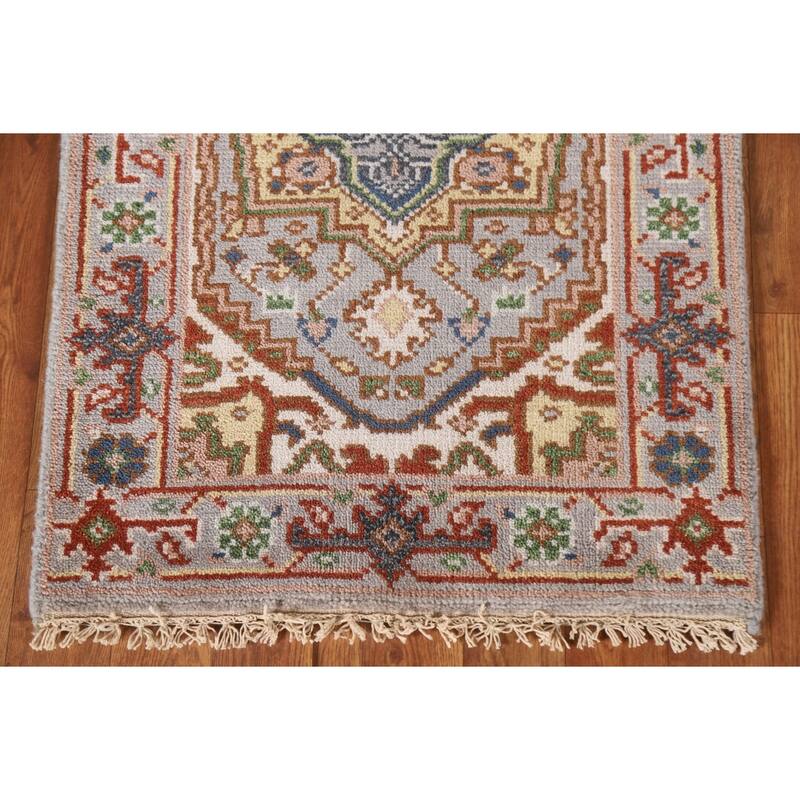 Grey Heriz Serapi Oriental Area Rug Handmade Wool Carpet - 2'0"x 3'0"