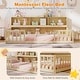preview thumbnail 10 of 20, Costway Twin Size Montessori Floor Bed with Bookcase Storage Shelves &
