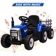 preview thumbnail 12 of 27, 12V Kids Ride on Tractor，Battery Powered Electric Tractor with Trailer