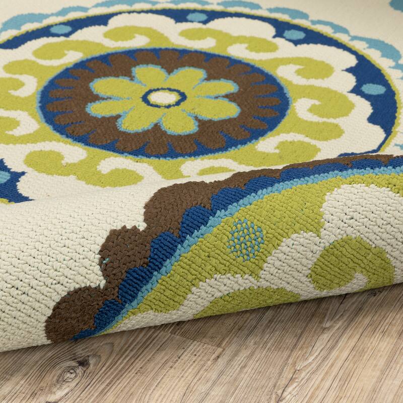 Style Haven Catalina Floral Medallions Indoor/ Outdoor Area Rug