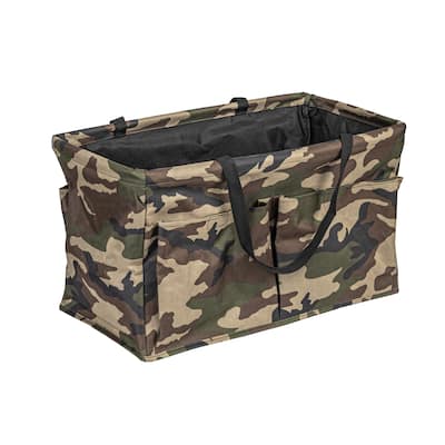 Household Essentials Utility Tote with 4 Pockets and Handles - 22.1"L x 11.0"W x 13.0"H