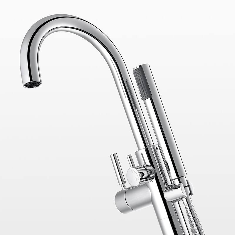 Ove Decors Floor Mounted Tub Filler � Includes Hand Shower
