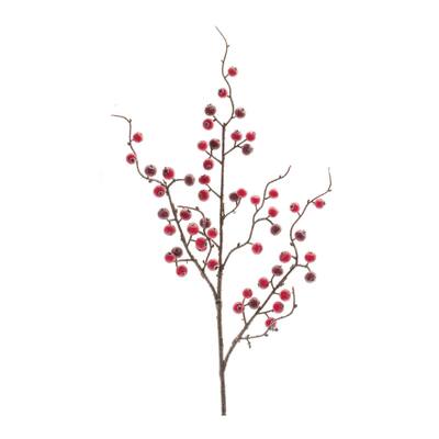 12 Piece Set Iced Berry Twig Christmas Artificial Sprays 27"