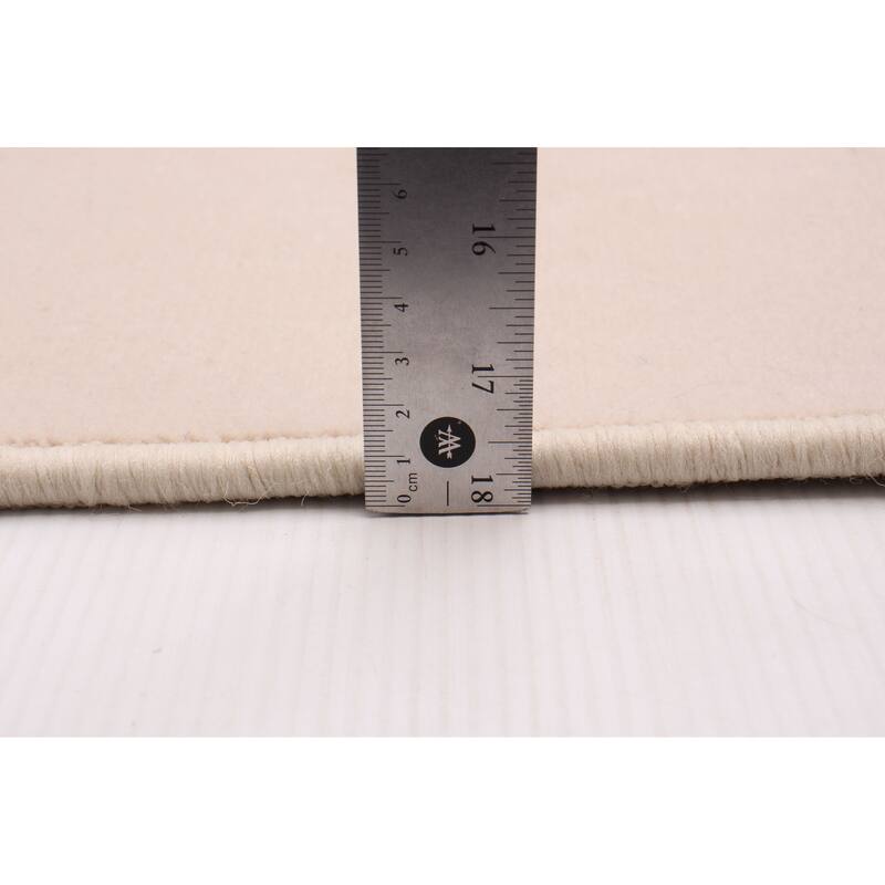 ECARPETGALLERY Machine Woven Lotus Mod Ivory Polypropylene Rug - 6'0 x 9'0