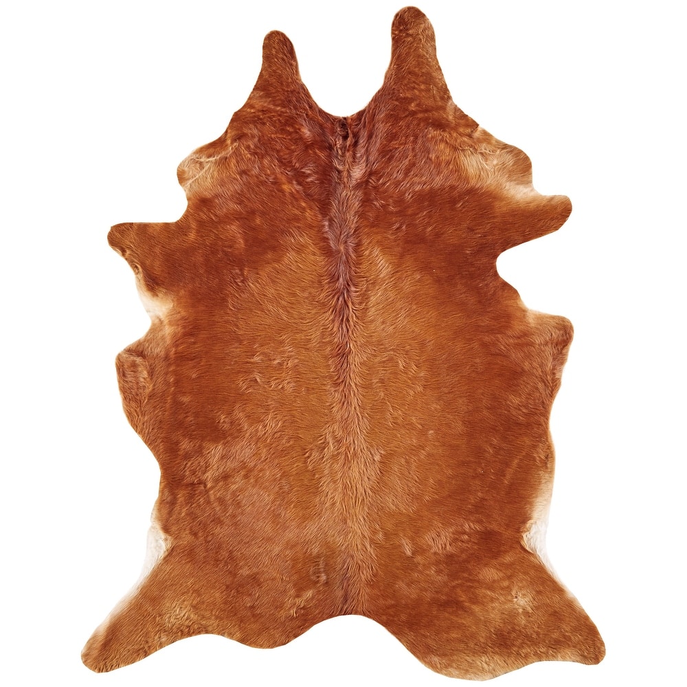 Oakdale Premium On-Hair Cowhide, Brindle Dark Brown, Small