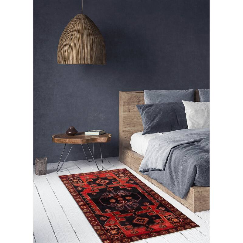 ECARPETGALLERY Hand-knotted Konya Anatolian Dark Navy Wool Rug - 4'6 x 6'11