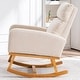 preview thumbnail 66 of 83, HOMYKA 28" Wide Rocking Chair for Nursery with Solid Wood Leg Set of 2