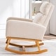 preview thumbnail 170 of 170, HOMYKA 28" Wide Rocking Chair for Nursery with Solid Wood Leg