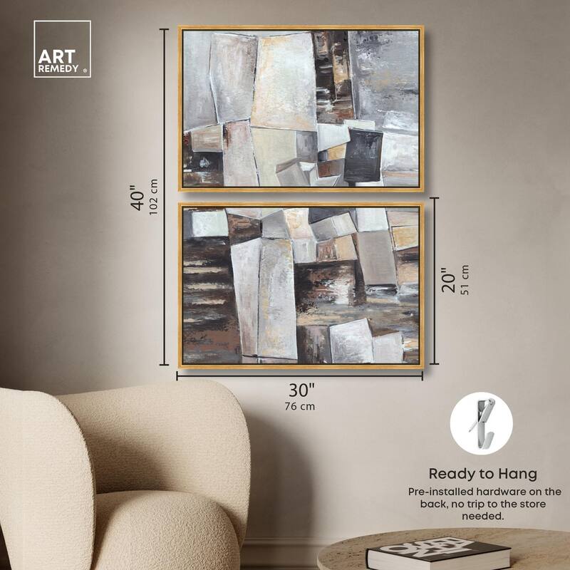 Inside the Future Canvas Set of 2 by Art Remedy