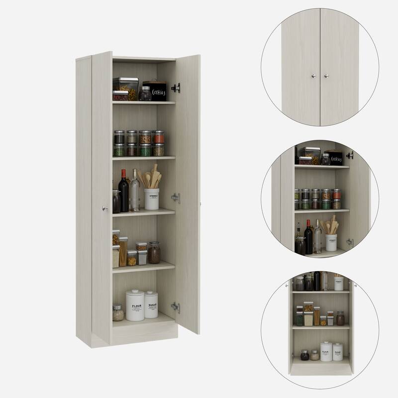 Storage Cabinet Pipestone, Double Door, Black Wengue Finish,High quality and durable