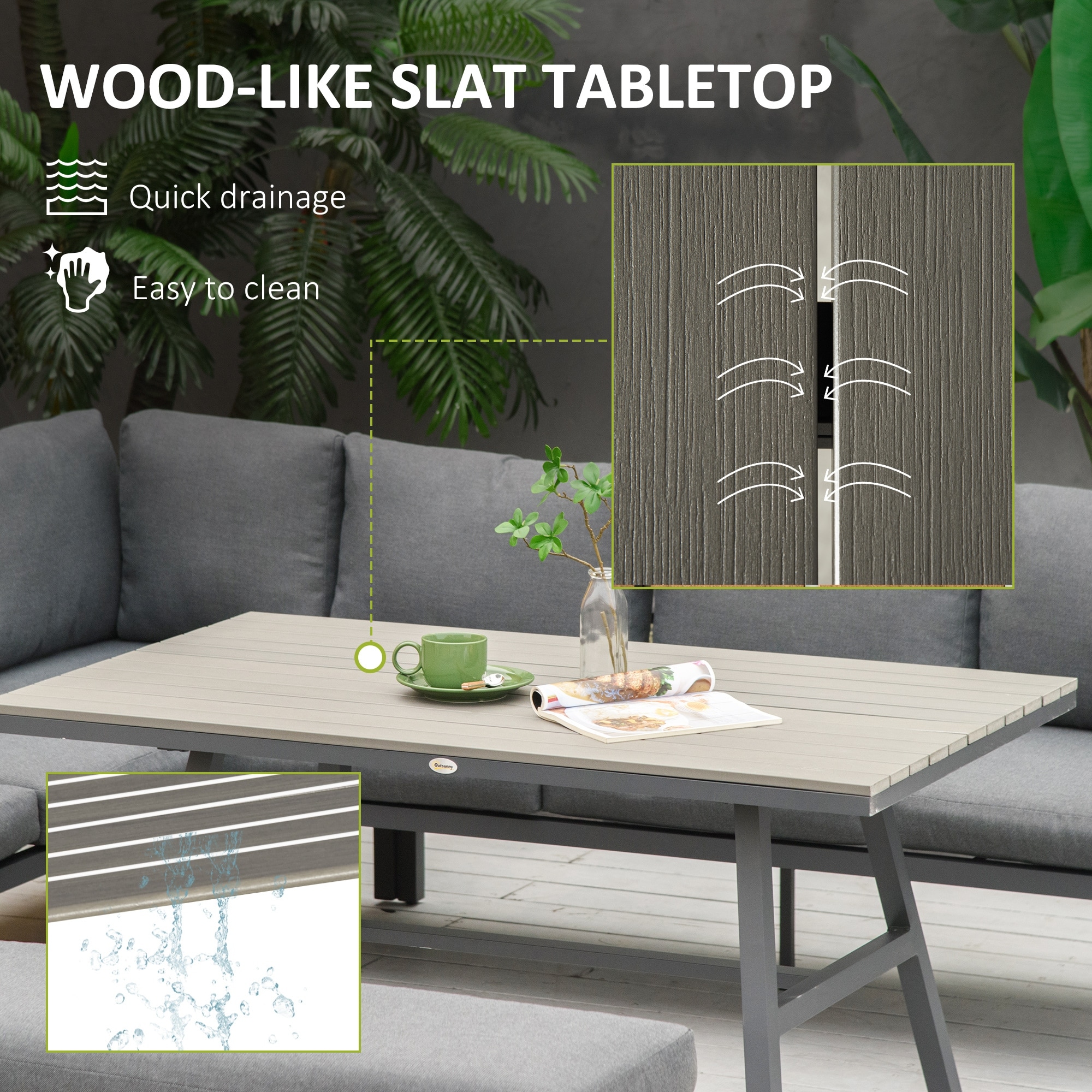 Outsunny aluminium sofa shop