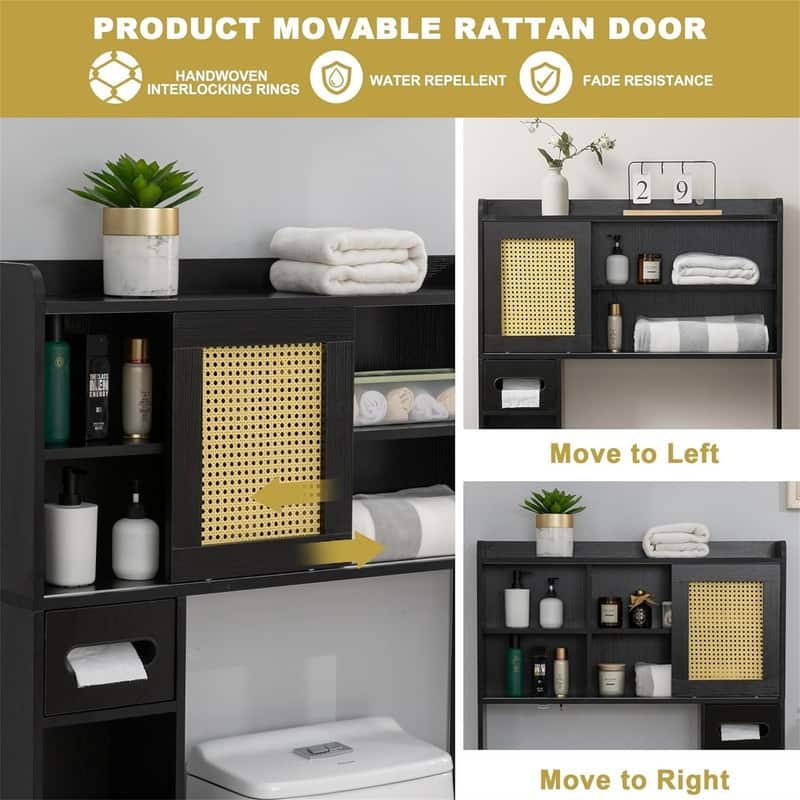 Over The Toilet Storage - 8"D x 35"W x 53"H