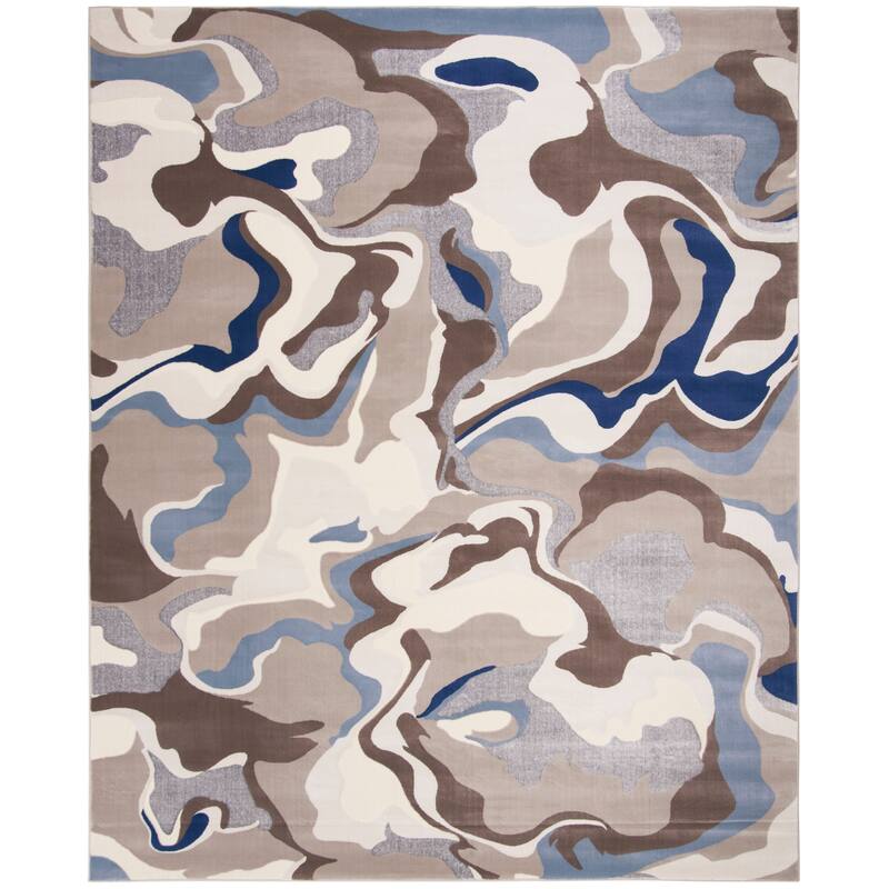 SAFAVIEH Vogue Roxy Modern Abstract Rug - 8' x 10' - Taupe/Blue
