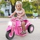 preview thumbnail 23 of 38, Gymax 6V Kids Bubble Car Electric Ride on Motorcycle w/ Music Button &