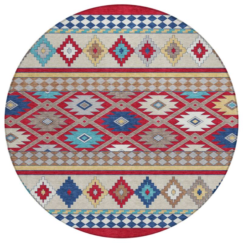 Machine Washable Indoor/ Outdoor Global Clemente Chantille Rug