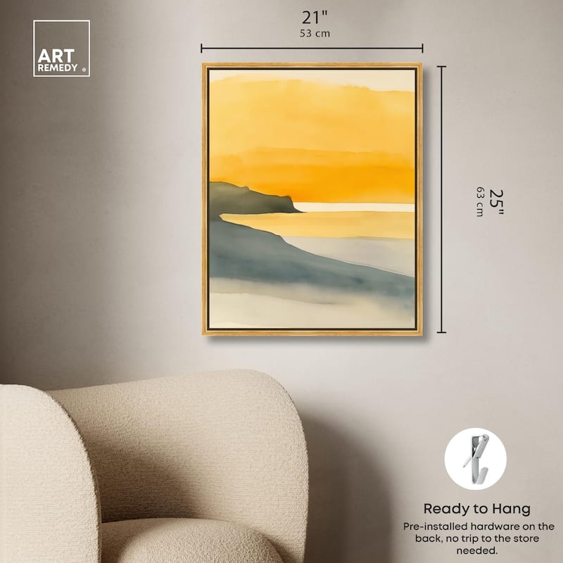Dawn on the Waves Canvas by Art Remedy