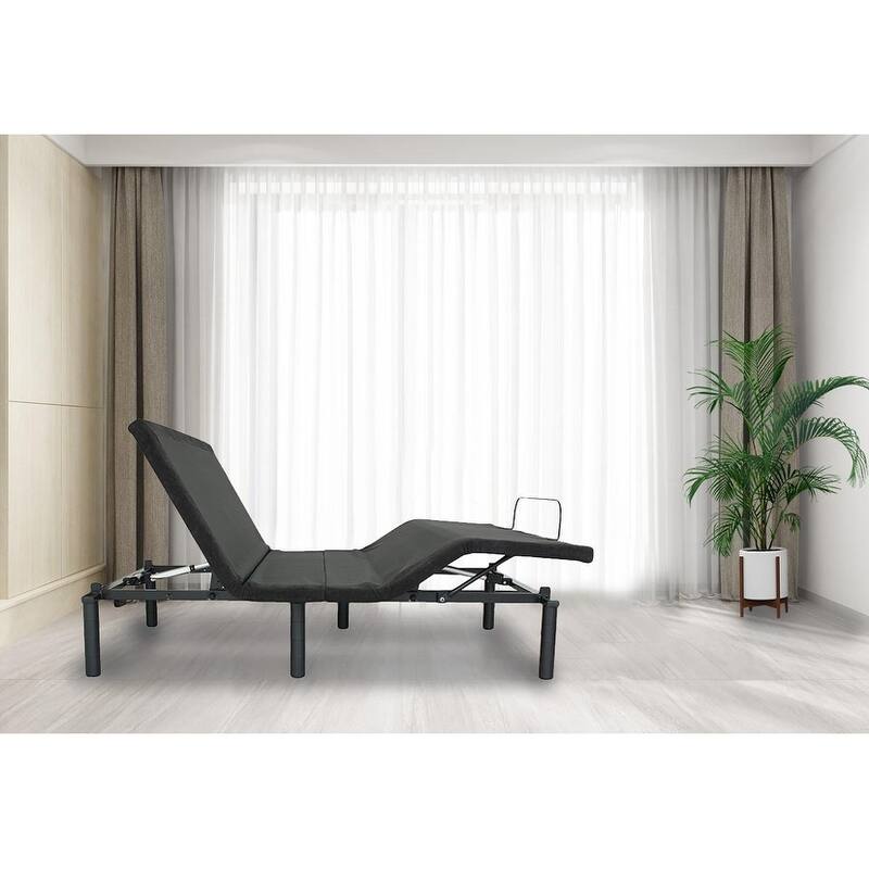 Adjustable Electric Bed Base with Remote Control - Antique Black - Queen