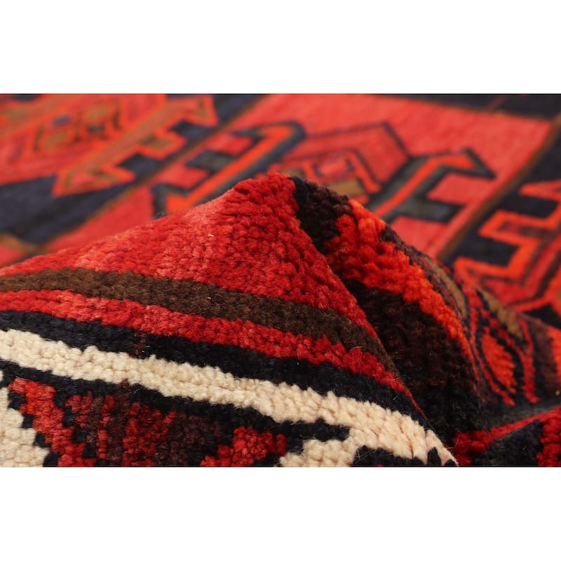 ECARPETGALLERY Hand-knotted Melis Vintage Red Wool Rug - 5'1 x 6'7
