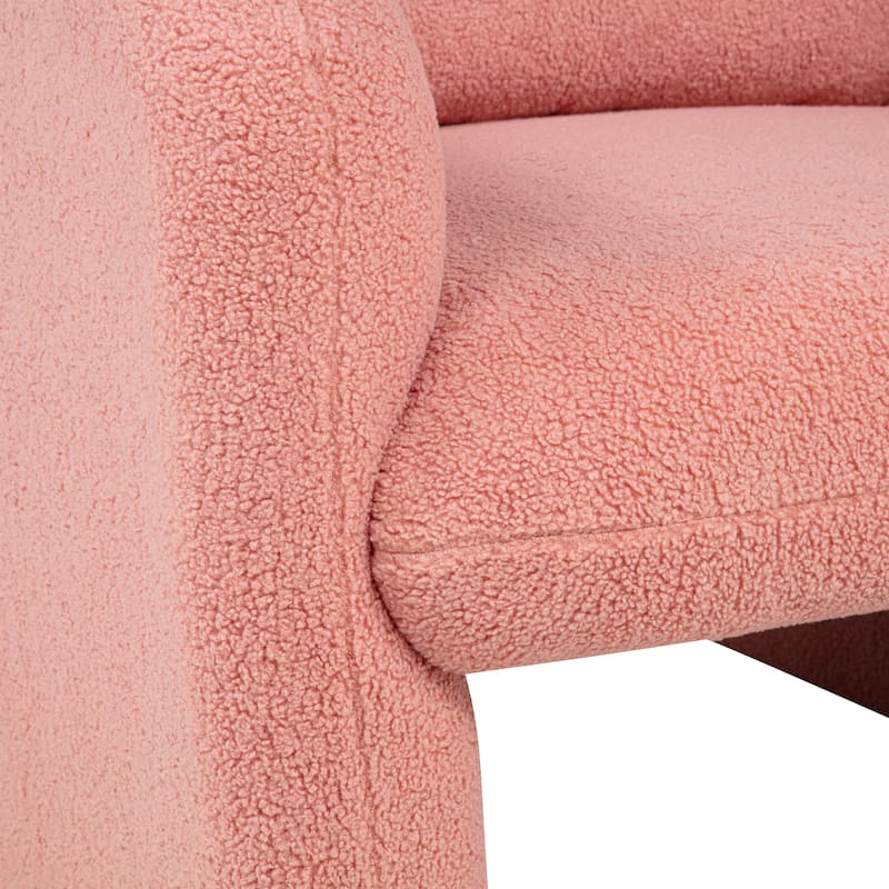 Stylish and Minimalist Single Sofa Chair with Arms and Pillow, Armchair, Accent Chair for Living Room, Bedroom, Study