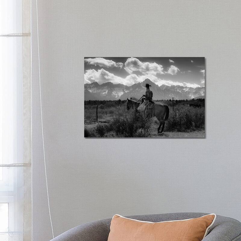 iCanvas "Lone Cowboy, San Juan Mountains, Rocky Mountains, Colorado" by Panoramic Images Canvas Print - 18x26x1.5