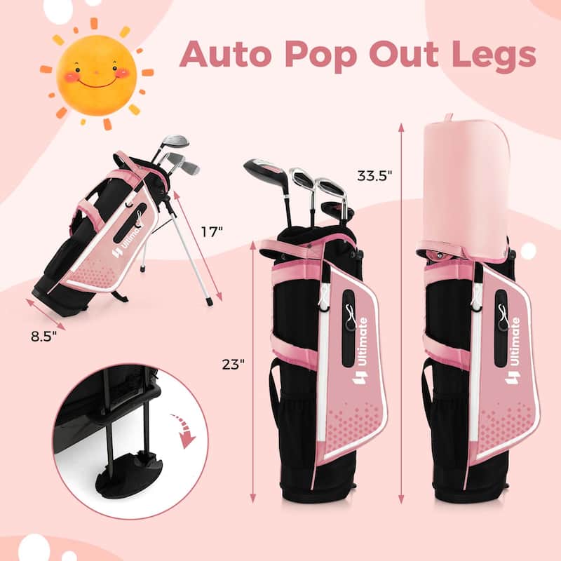 Ultimate Kids Golf Practice Set Junior Complete Golf Club Set for Kids - See Details