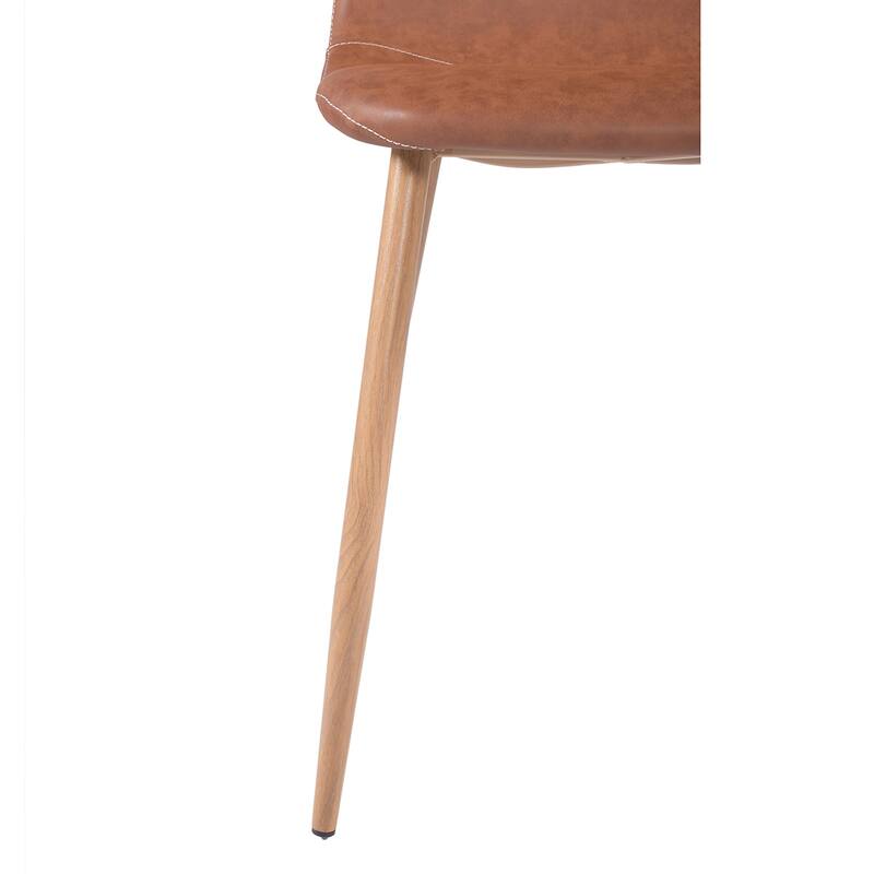 Carson Carrington Midcentury Faux Leather Dining Chair (Set of 4