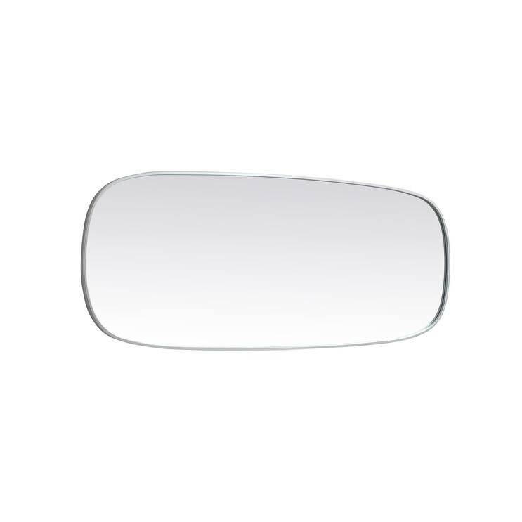 Indigo Home Metal Frame Oval Mirror 24x60 Inch