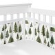 preview thumbnail 3 of 4, Sweet Jojo Designs Green Tree Woodland Boy, Girl, Unisex/Gender Neutral 6pc Crib Bedding + BreathableBaby Breathable Mesh Liner
