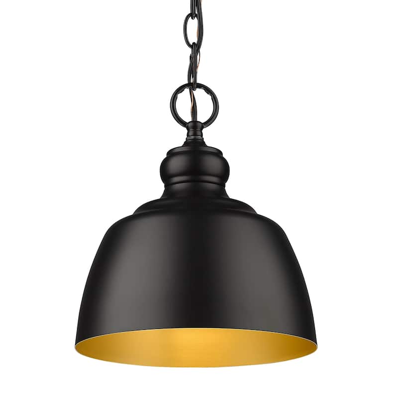 Golden Lighting 0316-M1L Holmes 9" Wide Mini Pendant