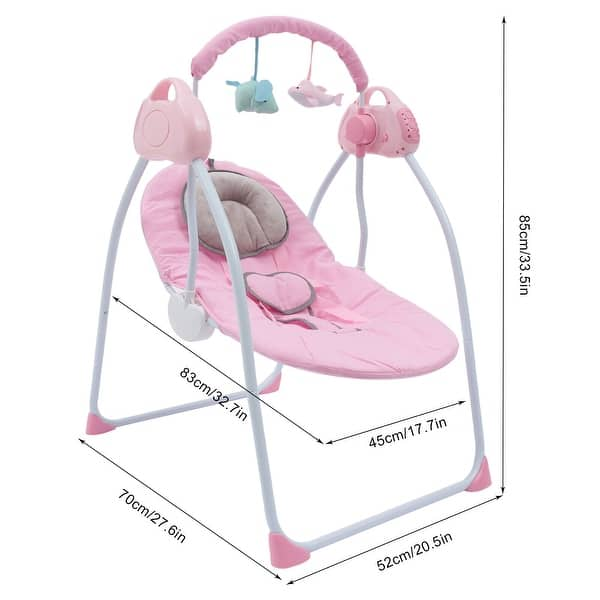 Electric Baby Swing and Cradle with Bluetooth Music Rocker Chair