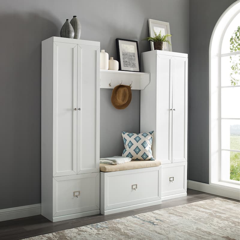 Crosley Harper 4Pc Entryway Set - 77"W x 16.5"D x 74"H