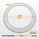 preview thumbnail 11 of 11, ExacMe Trampoline Pad Replacement, 8 10 12 13 14 15 16 Foot Safety Spring Cover, Grey