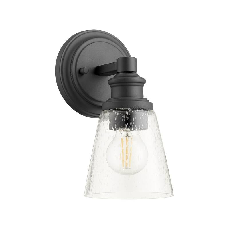 Quorum International Dunbar 10" Tall Wall Sconce - Noir