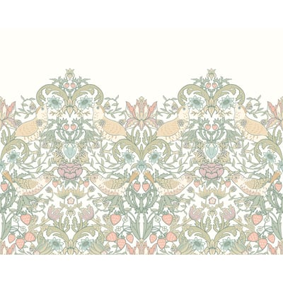 Brewster Origin Murals Birds, Fruit and Foliage Pastel Wall Mural - N/A