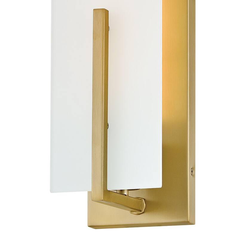 Lark 85640 Roman 1 Light 14" Tall Bathroom Sconce with White Etched