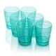 preview thumbnail 11 of 20, Certified International Santa Fe Set of 6 Acrylic DOF Glass 16 oz - 3.75"W x 3.75"D x 4.38"H Teal