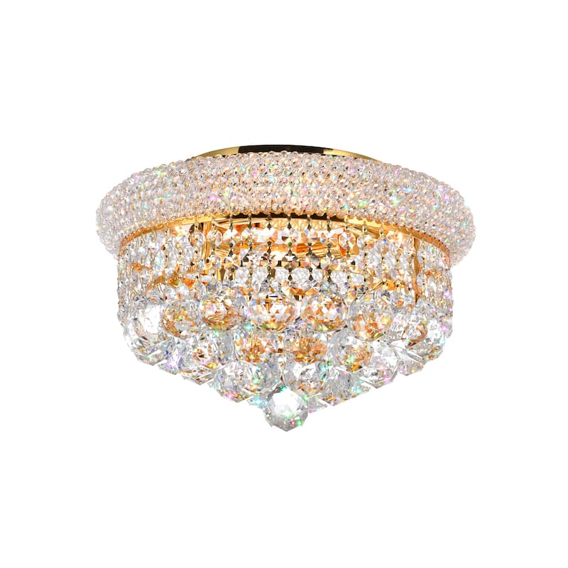 Empire 4 Light Flush Mount With Gold Finish - Gold