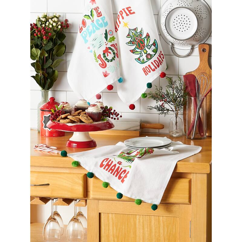 DII Asst Holiday Dishtowel (Set of 3)