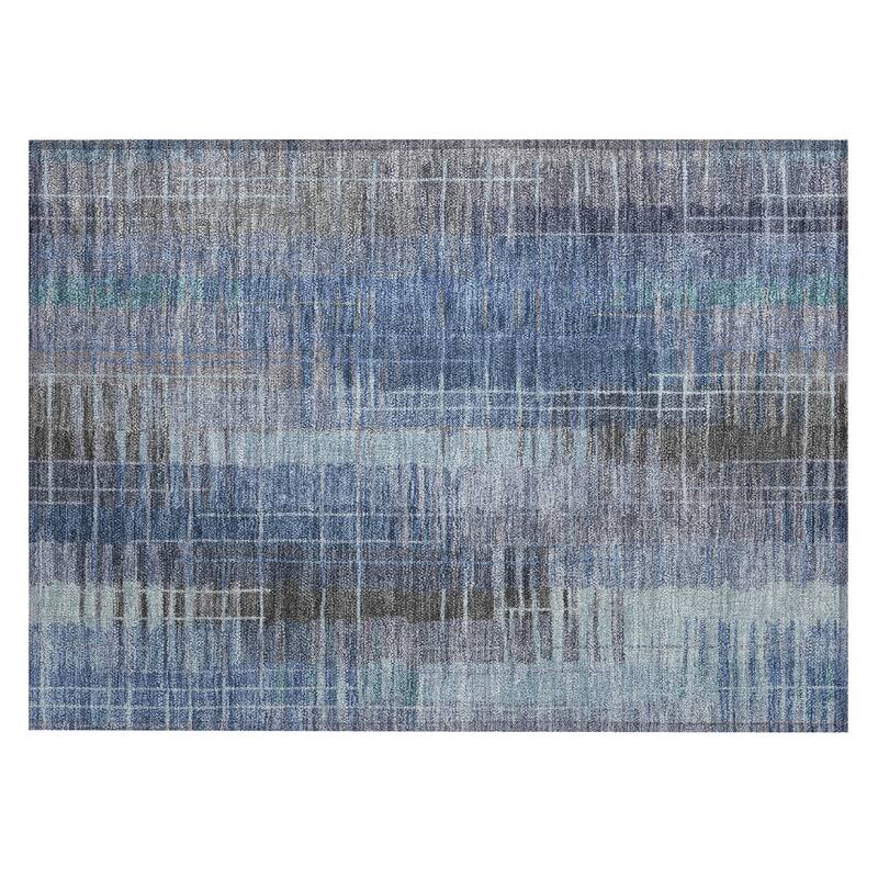 Machine Washable Indoor/ Outdoor Contemporary Aaron Chantille Rug