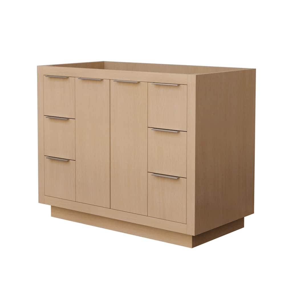 Wyndham Collection Maroni 42" Single Free Standing Vanity Cabinet Only
