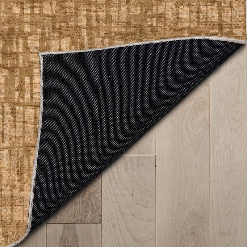 Well Woven Abstract Nightscape Geometric Flat-Weave Area Rug